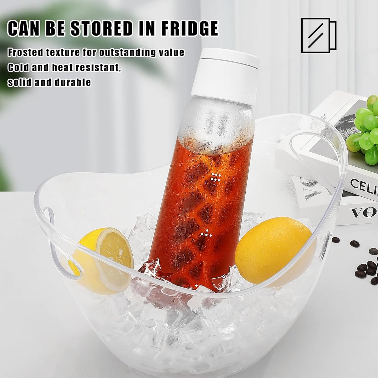 Portable Cold Brew Bottle | Cold Coffee Maker Bottle (High Quality)