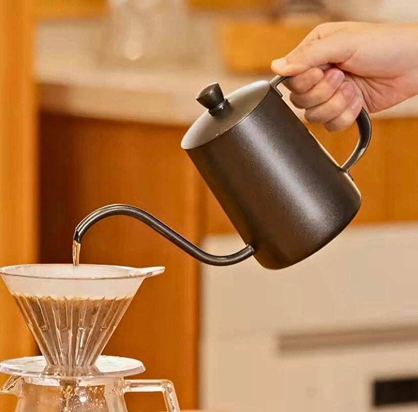 Gooseneck Pour Over Coffee Kettle 600ml - Black