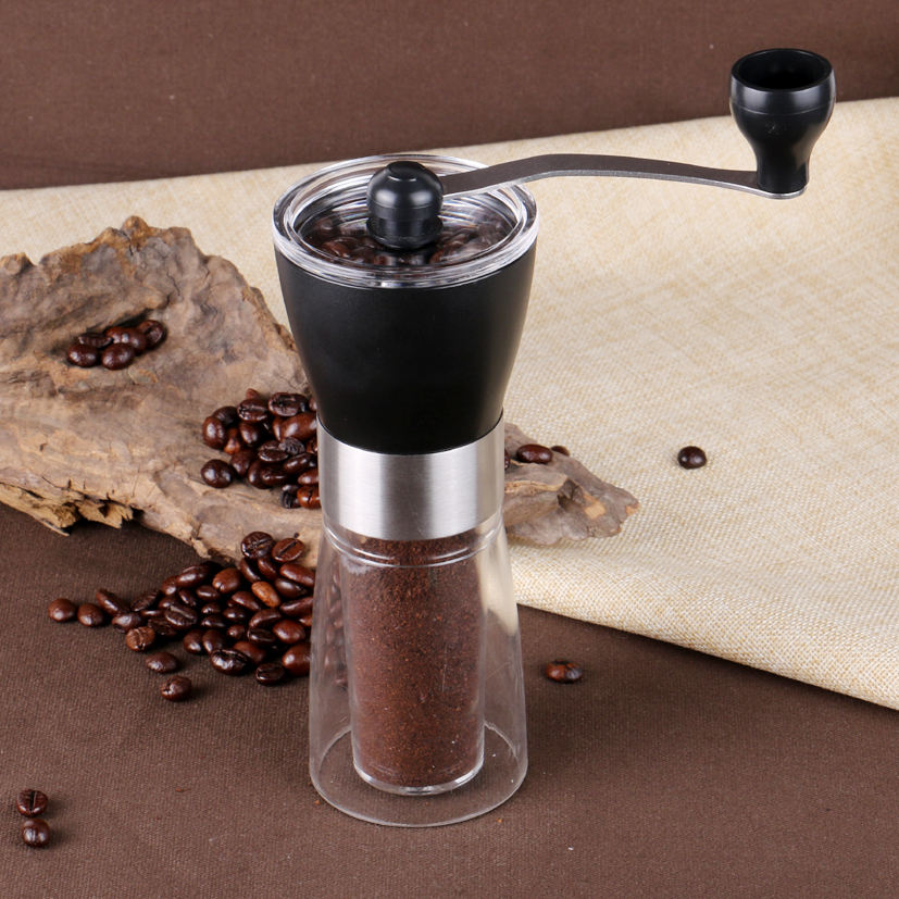 Manual Coffee Grinder with Ceramic Burr Core | Portable Hand Grinder