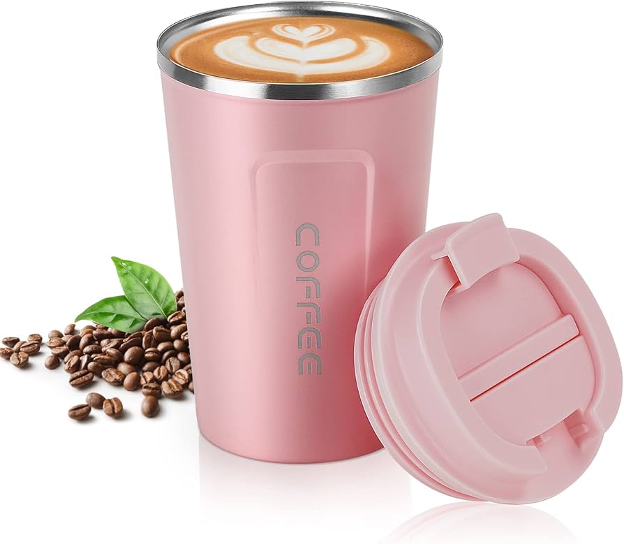 Pink Insulated Travel Coffee Mug - Appealing Thermal Mug