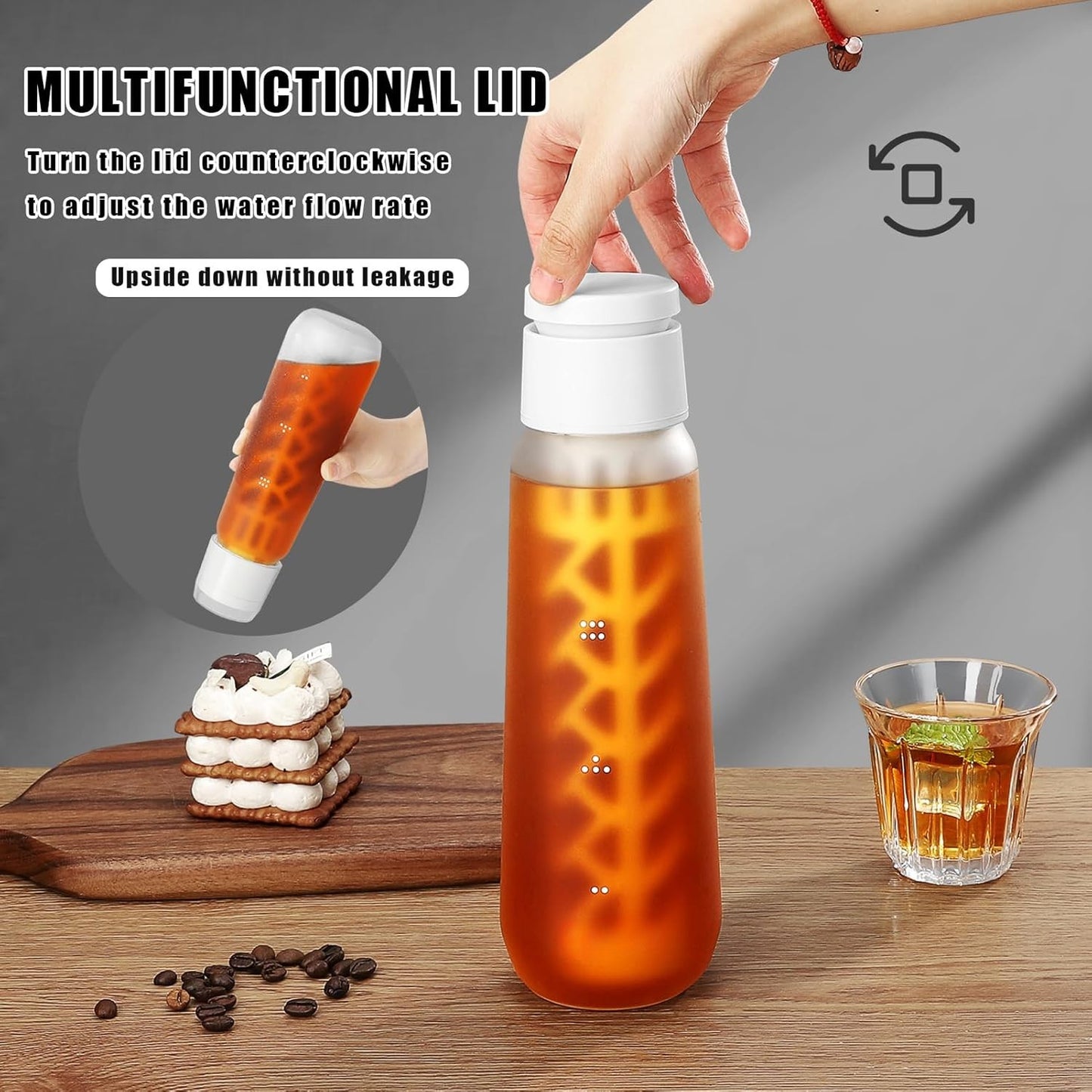 Portable Cold Brew Bottle | Cold Coffee Maker Bottle (High Quality)