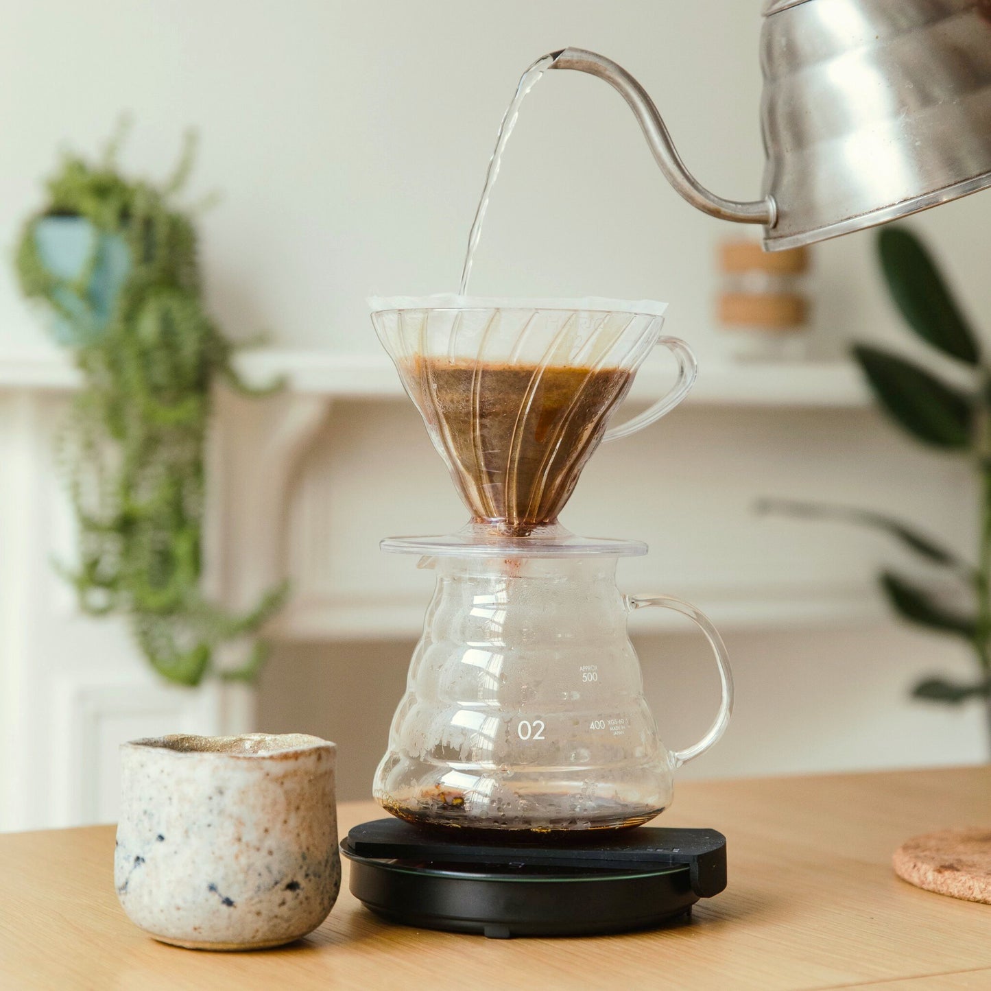 V60 Filter Cup - Pour Over Coffee Dripper (Large Size 02)