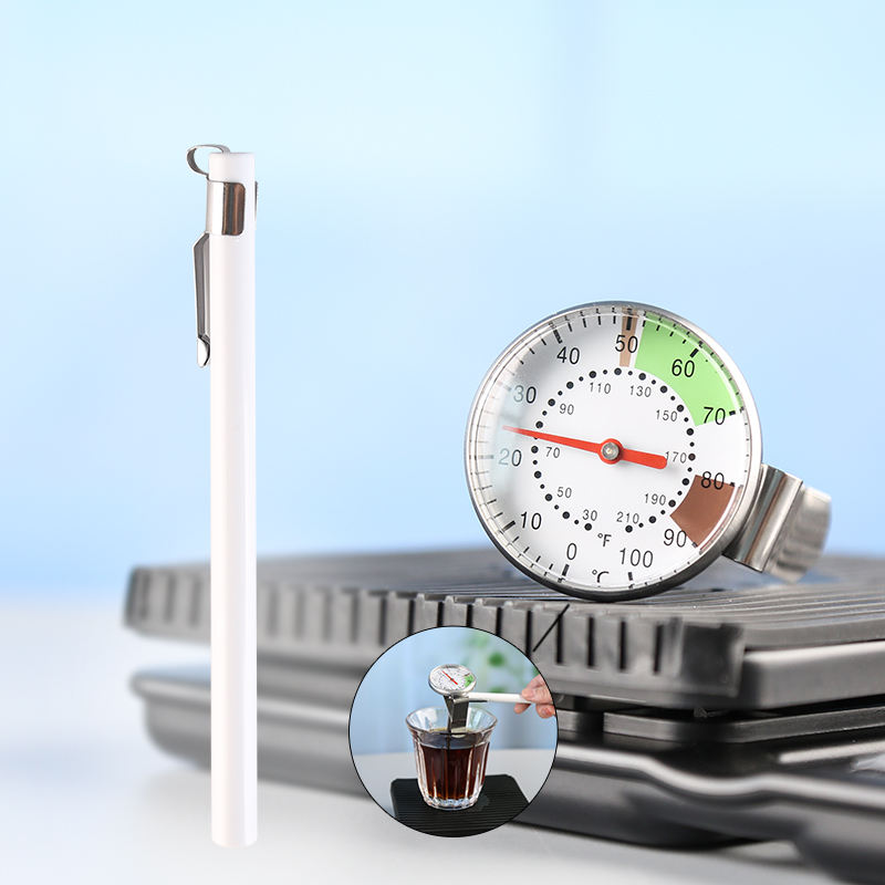 Milk & Coffee Thermometer with Clip