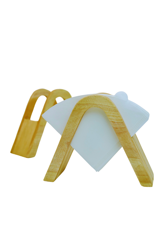 Wooden Hand Drip Coffee Filter Paper Holder - Filter Paper Shelf