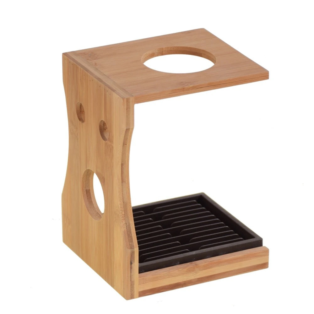 Hand Crafted Bamboo Pour Over Coffee Stand | Bamboo Coffee Drip Station | Pour Over Drip Station
