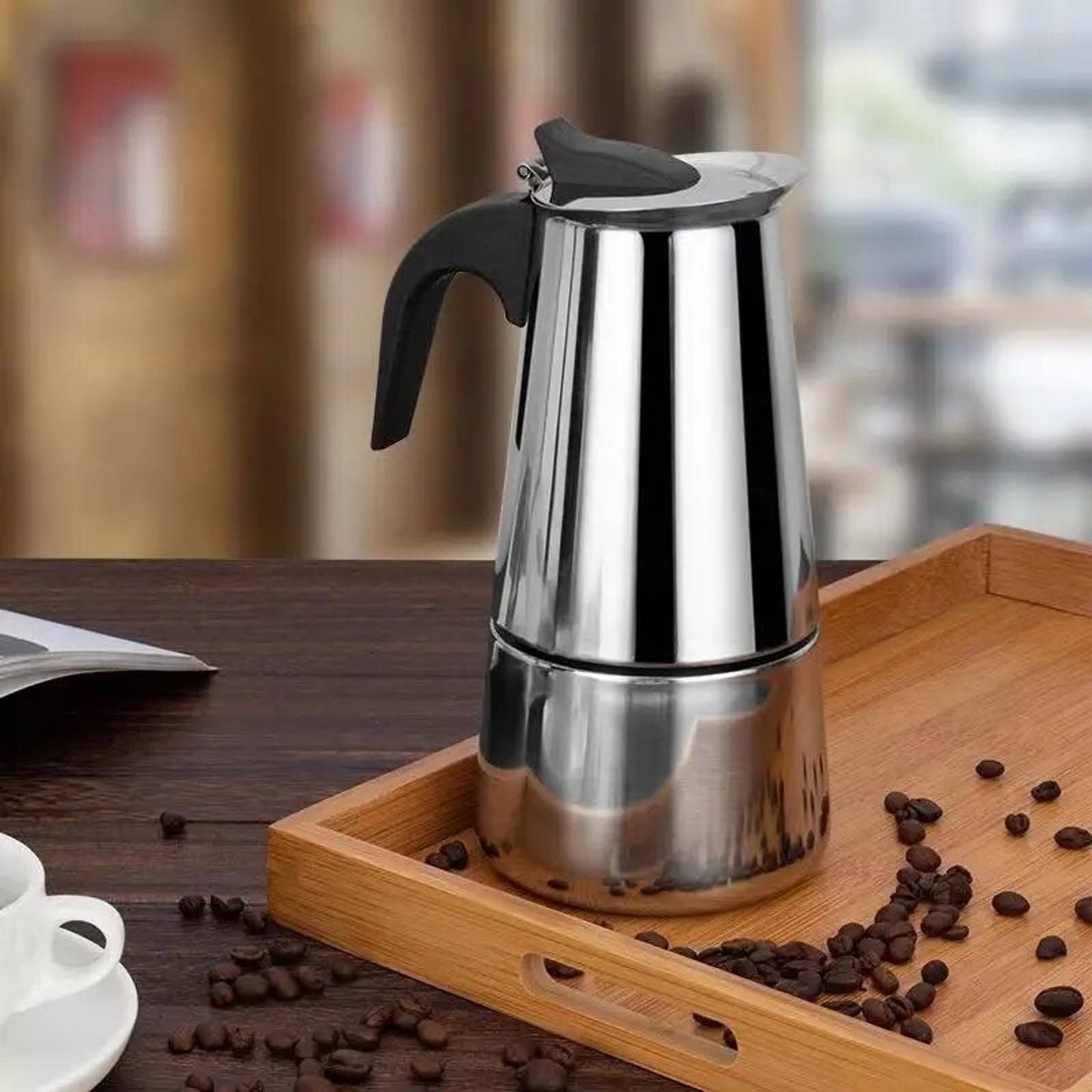 Stainless Steel Moka Pot - Stainless Steel Large Coffee Pot