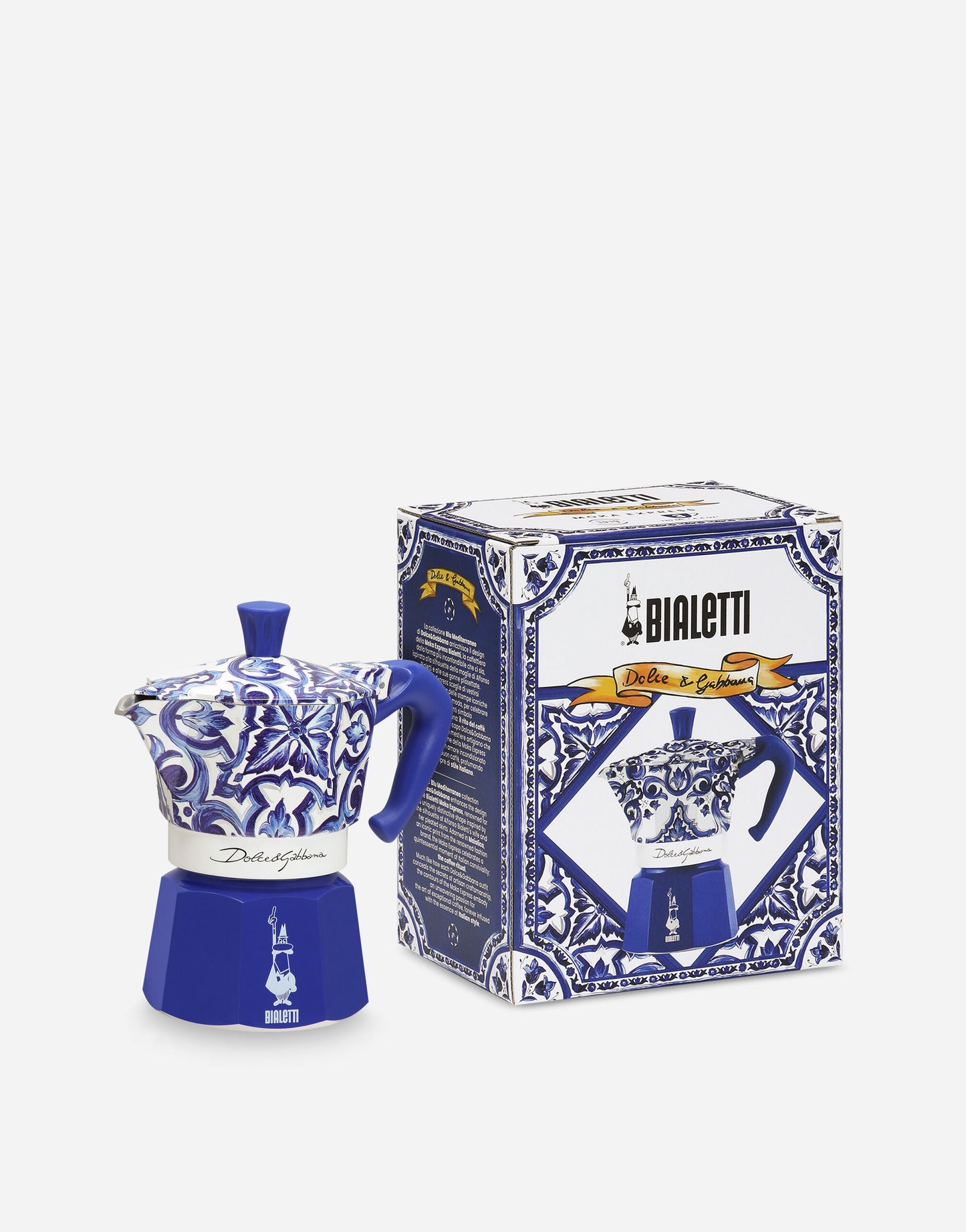 Moka Express Bialetti Dolce & Gabbana Mediterranean Blue (3 Cups)