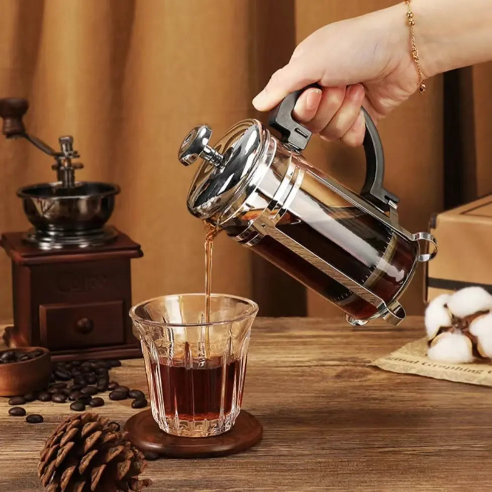 Medium_Glass_French_Press_Coffee_Maker - Medium Glass Coffee Press