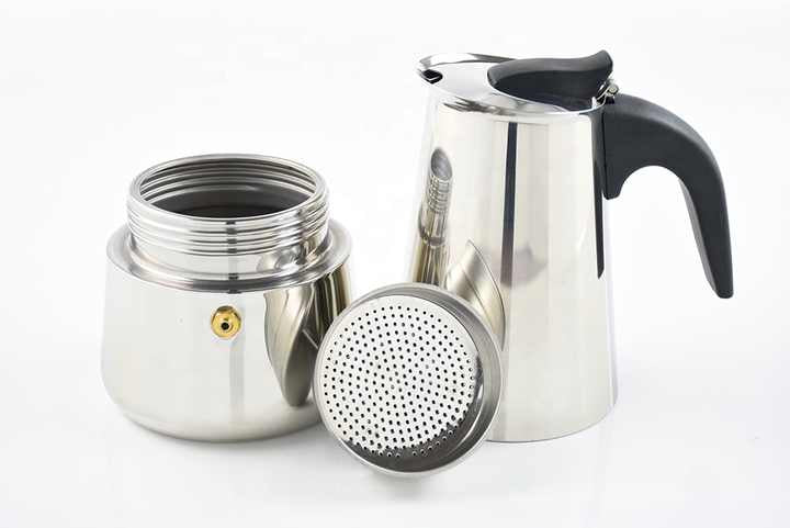 Large Stainless Steel Bialetti - Large Stainless Steel Stovetop Moka Pot