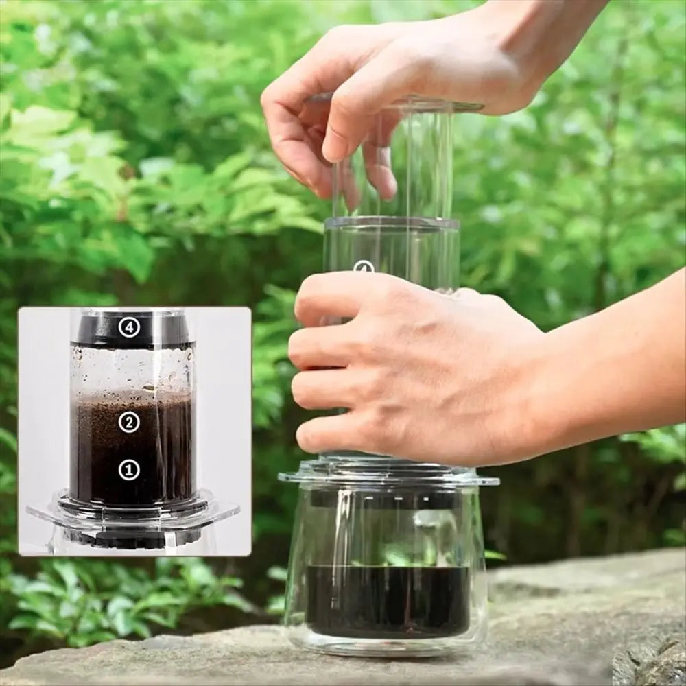 Aeropress Style Portable Hand Press Coffee Maker