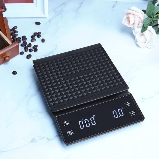High Precision Coffee Scale with Timer, LCD Display - 3 kg/0.1g
