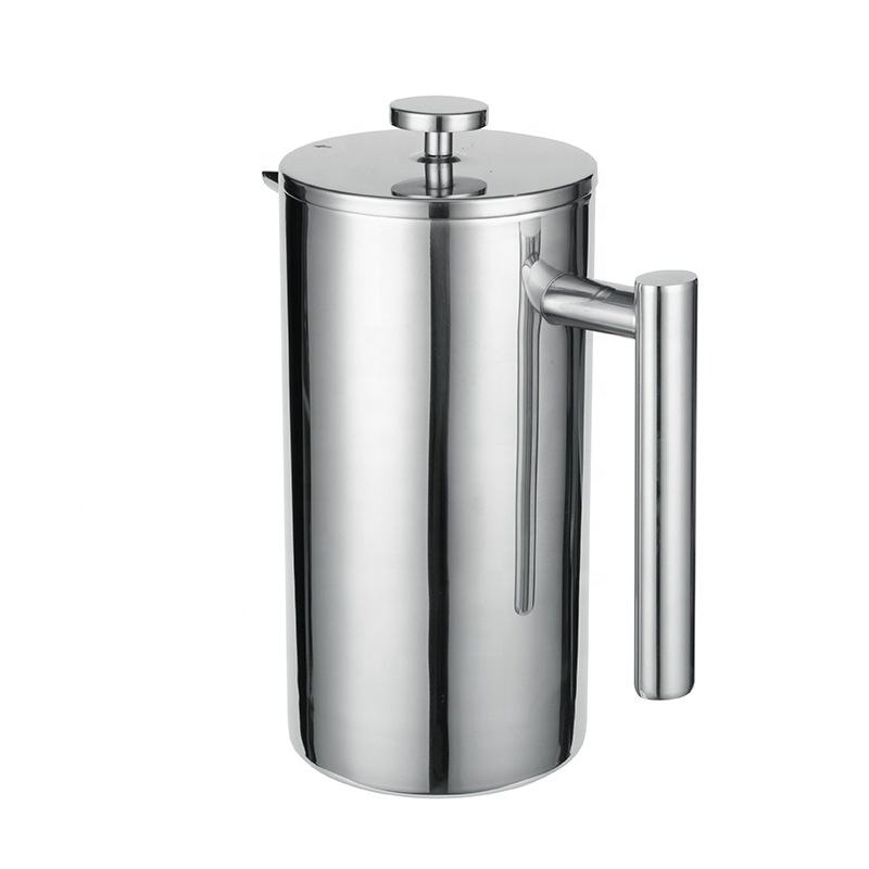 Double wall stainless steel french press coffee maker - 800 ml